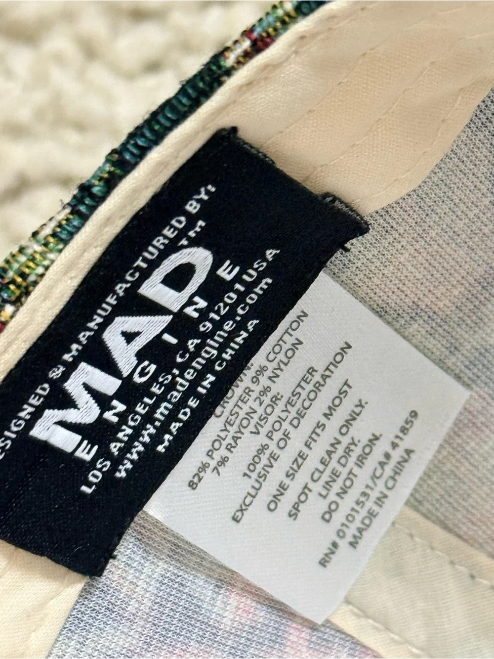 New Mad Engine Tapestry Brooklyn New York Snapback Hat